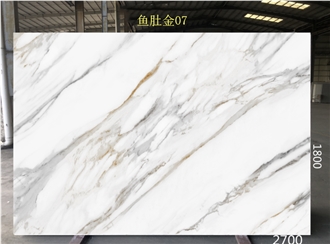 Promotional Price Calacatta Gold Artificial Quartz Slabs
