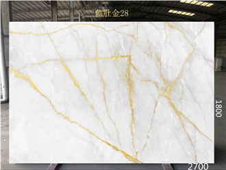 Promotional Price Calacatta Gold Artificial Quartz Slabs