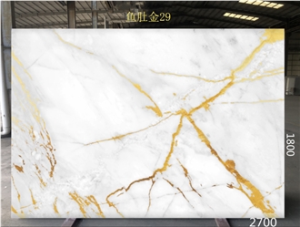 Promotional Price Calacatta Gold Artificial Quartz Slabs