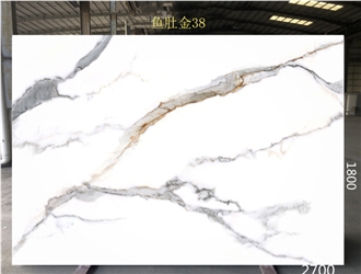 Promotional Price Calacatta Gold Artificial Quartz Slabs