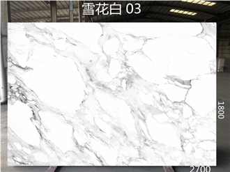 Wholesale Snow White Marble Artificial Stone Slabs