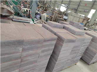 Fujian Red Porphyry Paving Tiles For Outdoor Design