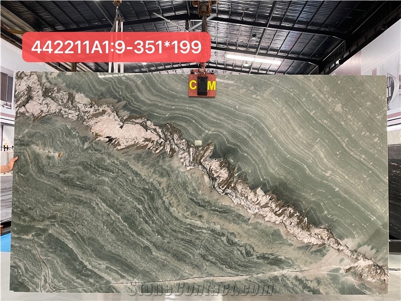 Hot Sale Luxury Maestro Green Quartzite Slabs