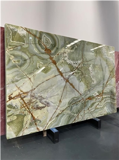 Hot Sales Natural Luxury Green Onyx Slabs And Tile