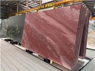 Natural Red Luxury Quartzite Slabs And Tile