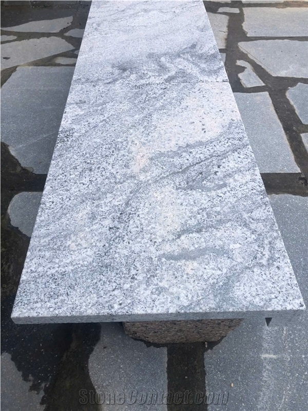 Pearl Cloudy - White Ice Granite  Tiles