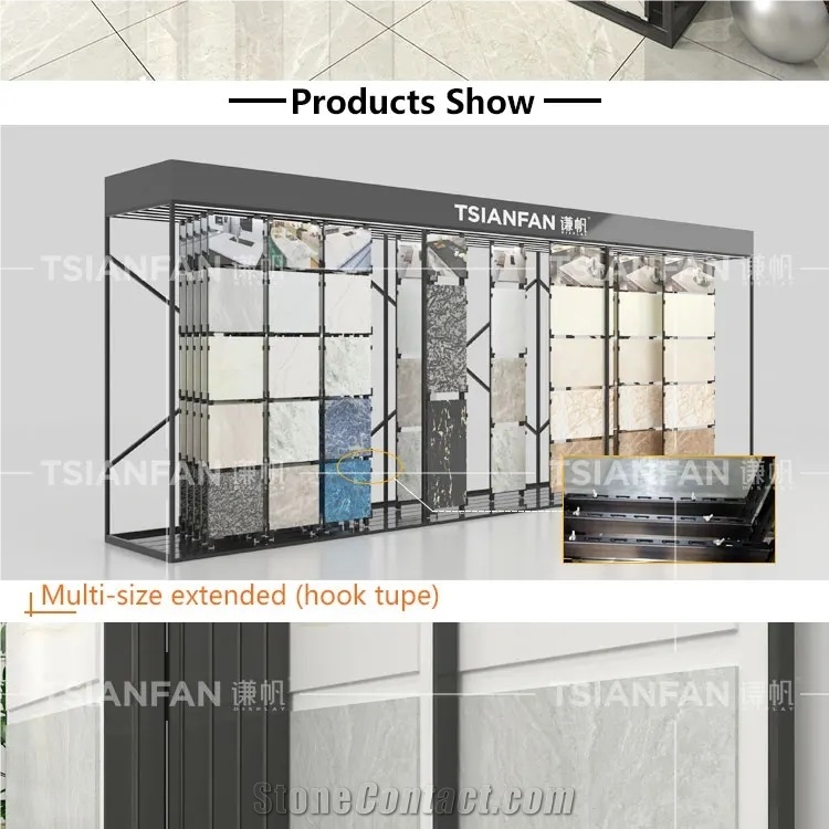 Ceramic Tile  Porcelain Sliding Display Rack  Showroom