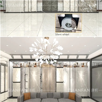 Ceramic Tile  Porcelain Sliding Display Rack  Showroom