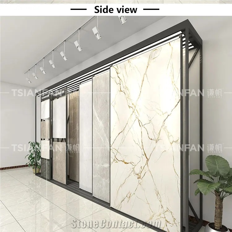 Ceramic Tile  Porcelain Sliding Display Rack  Showroom