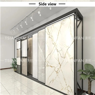 Ceramic Tile  Porcelain Sliding Display Rack  Showroom