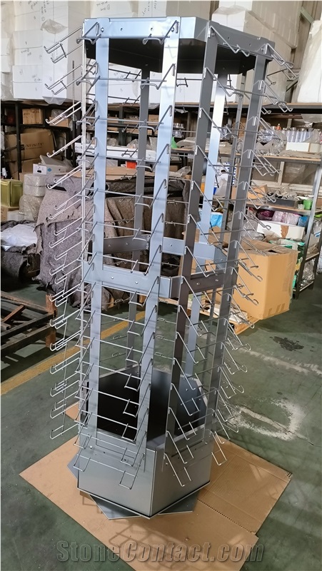 Hot Tile Sample Shelves-Rack -Can Be Rotated-White