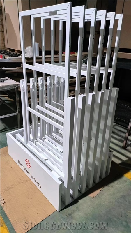 Push And Pull Sliding Rack Ceramic Tile Display Stand