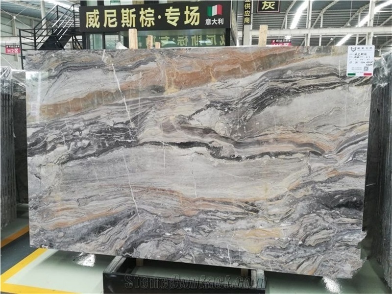 Arabescato Orobico Grigio Marble Slab