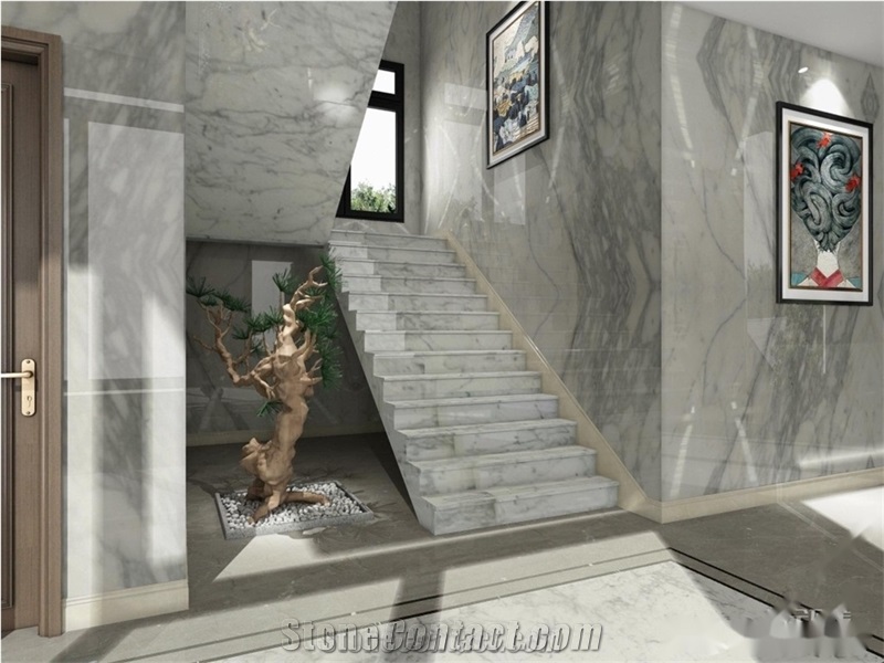 Bianco Carrara Unito D Marble Finished Product
