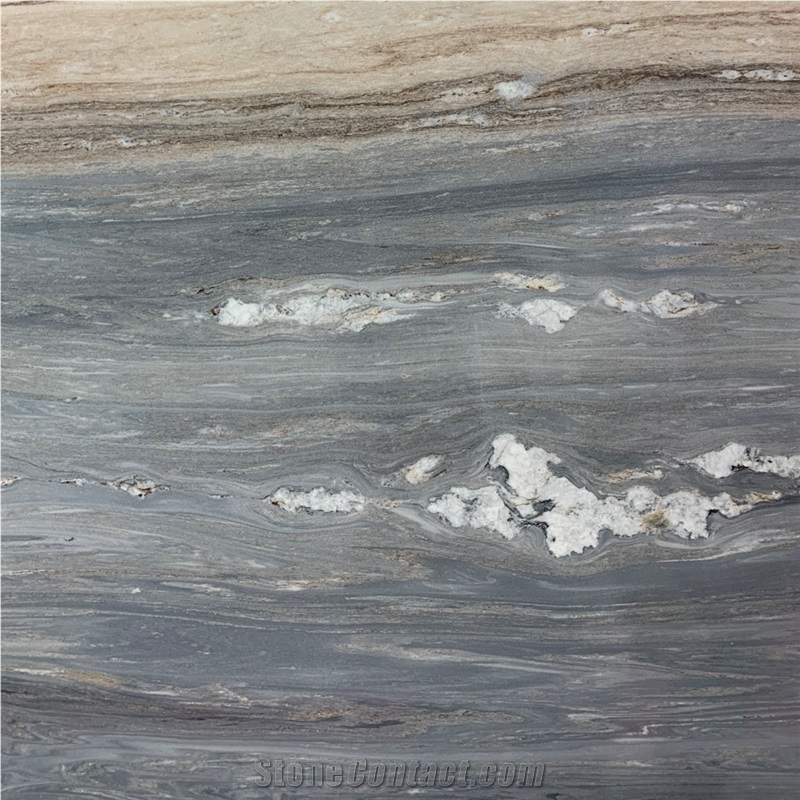 Blue Sands Wave Marble Tile