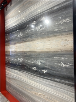 Blue Sands Wave Marble Slab