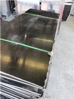 China Black Pearl Granite Slab