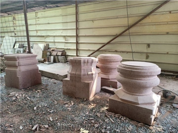 Dyed Red Granite Finished Product