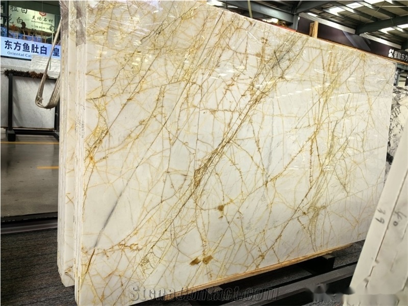 Golden River Marble Slab