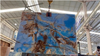 Golden Turquoise Onyx Slab