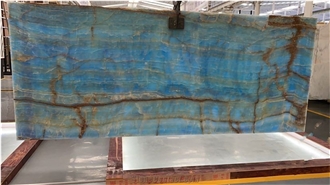 Golden Turquoise Onyx Slab