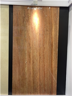 Iran Red Travertine Slab