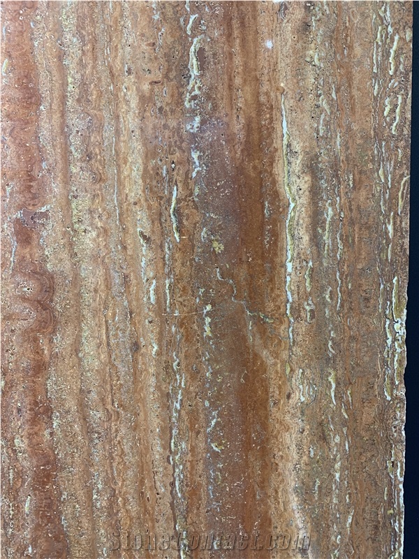 Iran Red Travertine Slab