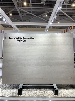 Ivory White Travertine Slab