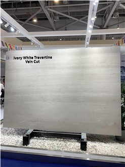 Ivory White Travertine Slab