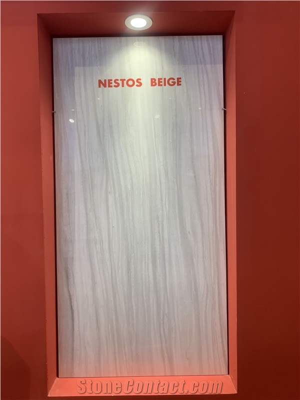 Nestos Beige Marble Slab
