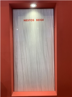 Nestos Beige Marble Slab