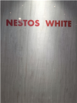 Nestos White Marble Slab