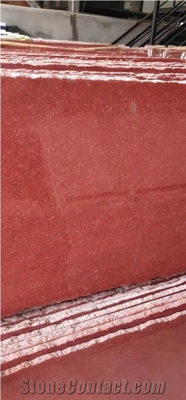 Rosy Red Granite Slab