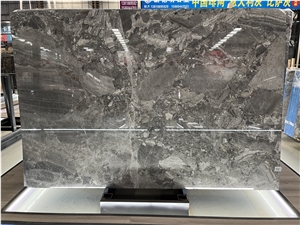 Silver Breccia Marble Slab