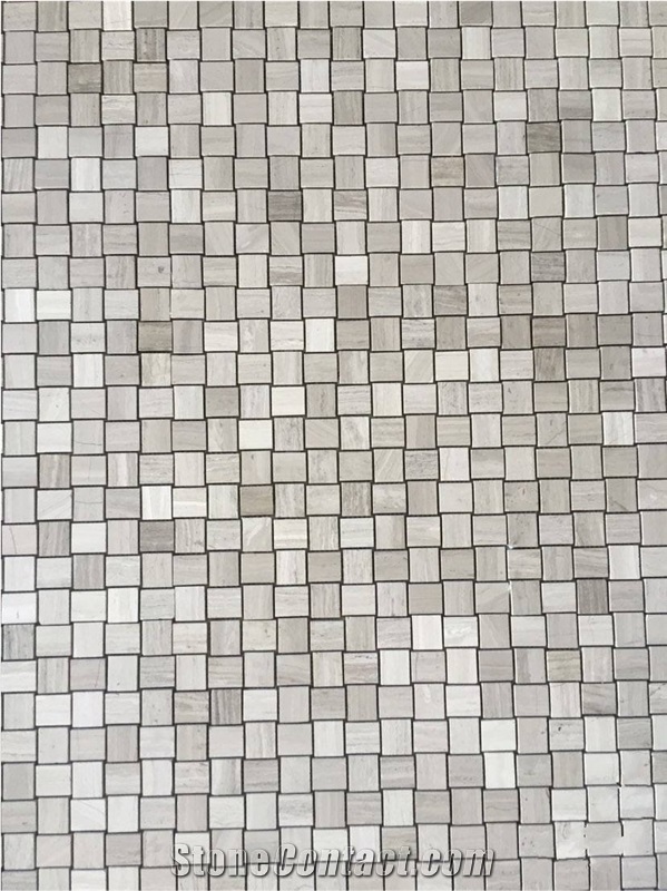 White Wood Grain Marble Finished Product