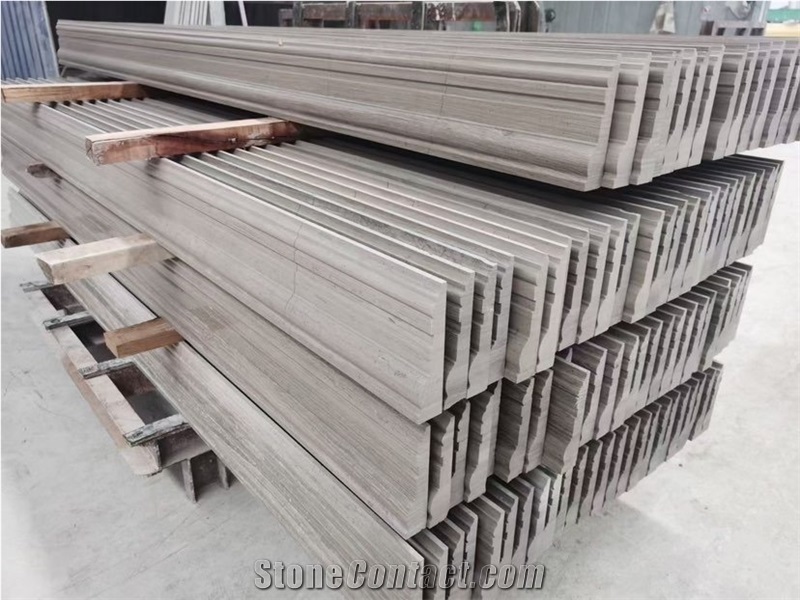White Wood Grain Marble Finished Product