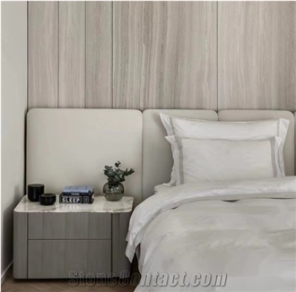 White Wood Grain Marble Finished Product