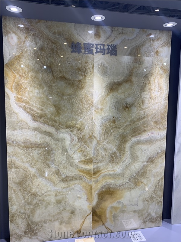 Honey Onyx Slabs - Polished