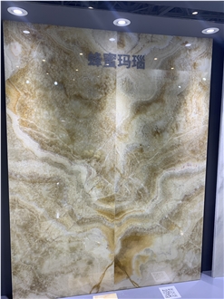Honey Onyx Slabs - Polished