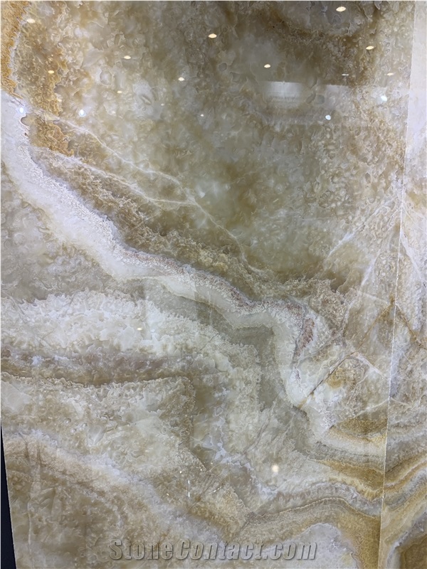 Honey Onyx Slabs - Polished