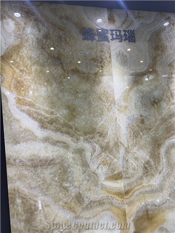 Honey Onyx Slabs - Polished