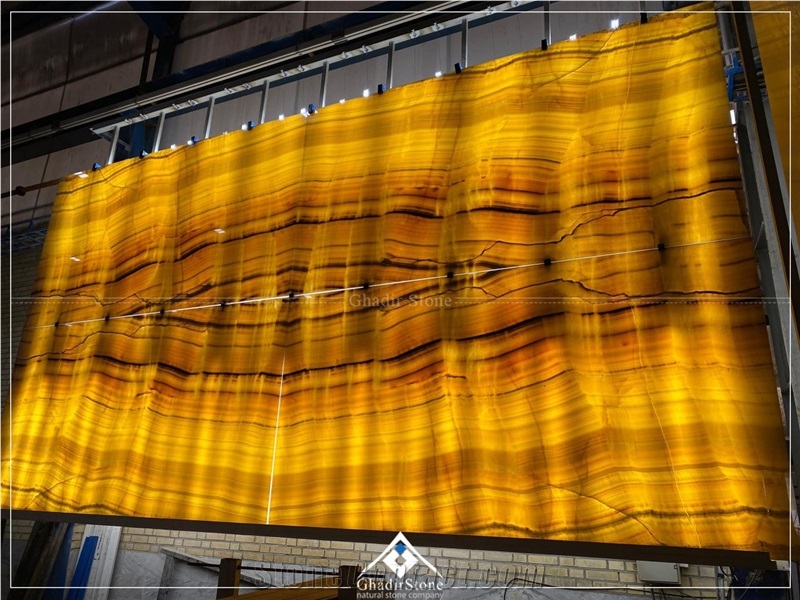 Orange Onyx Book Match Slabs