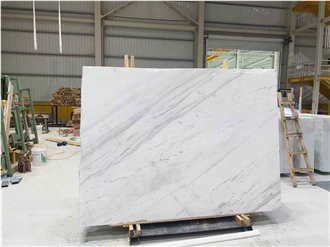 Polished A Grade Volakas White Marble Slabs