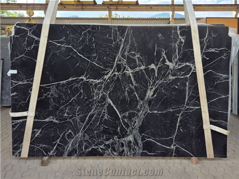 Omega Black Granite Slabs
