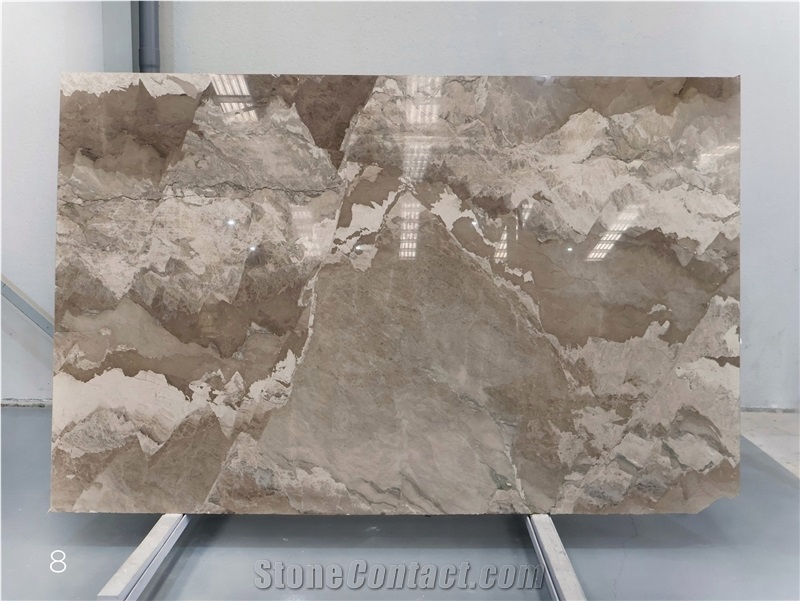 Camouflage Brown Marble Slabs
