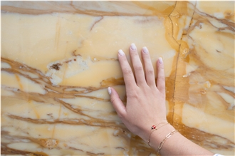 Giallo Sienna Marble Slabs
