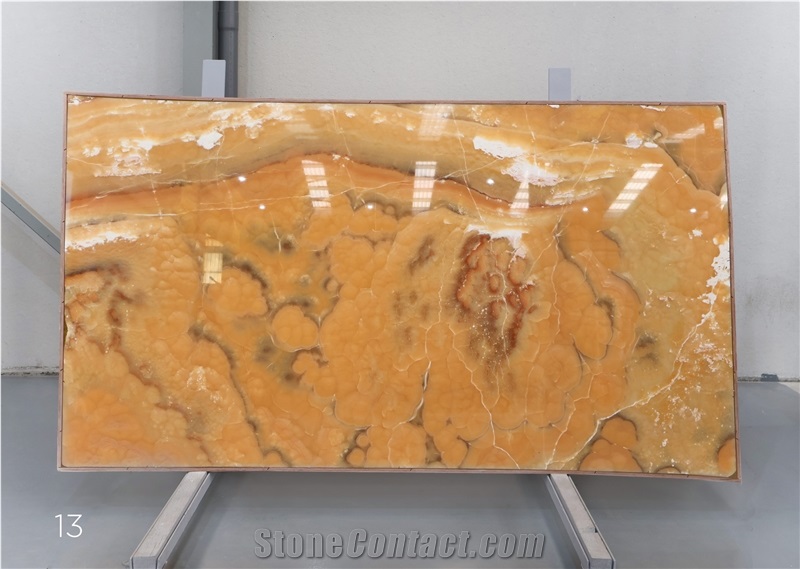 Orange Onyx Slabs, 2Cm