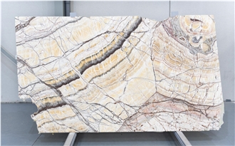 Yellow Picasso Onyx Slabs