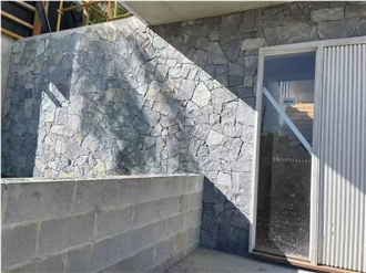 Blue Quartzite Random Flagstone Wall,Split Wall Cladding