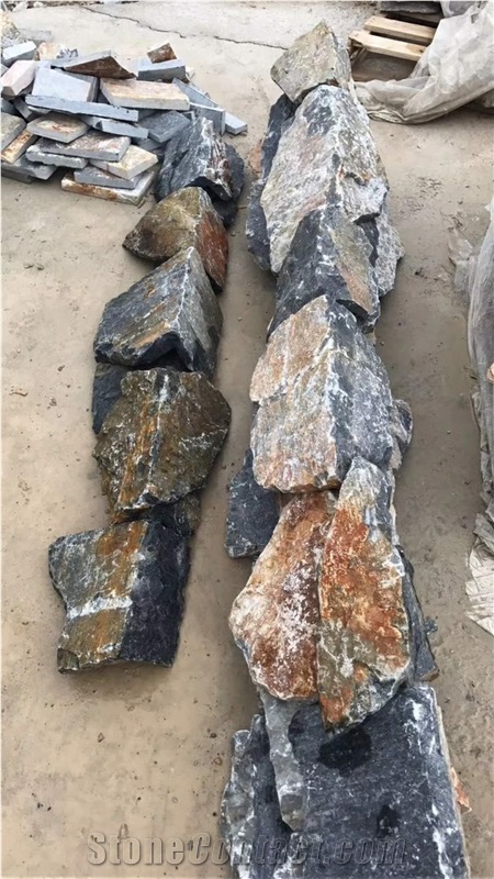 Multicolor Flagstone Walling,Split Face Wall Stone